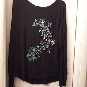 Floral long sleeve tee